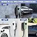 Level 2 EV Charger 48Amp,Hardwired EV Charger with 25ft Cable,WiFi APP RFID Card,240V J1772 Electric Vehicle Charging Stations,11.5kW Wall Electric Car Chargers for Home,Outdoor,Indoor(Green)