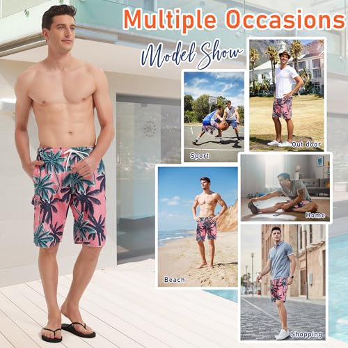 Image of Mens Swimming Trunks Swim Trunks Quick Dry Swim Shorts with Mesh Lining Funny Swimwear Bathing Suits