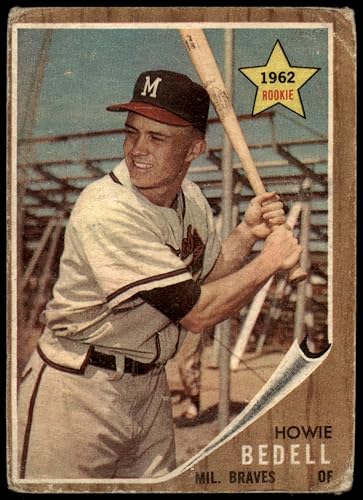 1962 Topps #76 Howie Bedell Milwaukee Braves (Baseball Card) POOR Braves