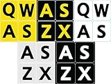 5 Five English US Large Print Bold Letters Keyboard Stickers 5 Colors in ONE Order