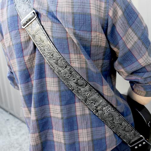 Couch Western Vegan Guitar Strap (Black Graphite) by Couch - Used condition - Image 5