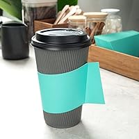 Vista 6 de Restaurantware -Solo mangas: Restpresso - Fundas para café caliente con asa, 50 fundas desechables para tazas - Las tazas se venden por separado, se