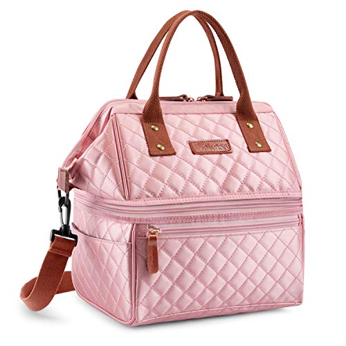 UtoteBag - Bolsa isotérmica para Almuerzo, portátil, Gran Capacidad de 13,8 L, Doble Capa, Bandolera extraíble para Hombres, Mujeres, niños, pícnic, Escuela, Trabajo