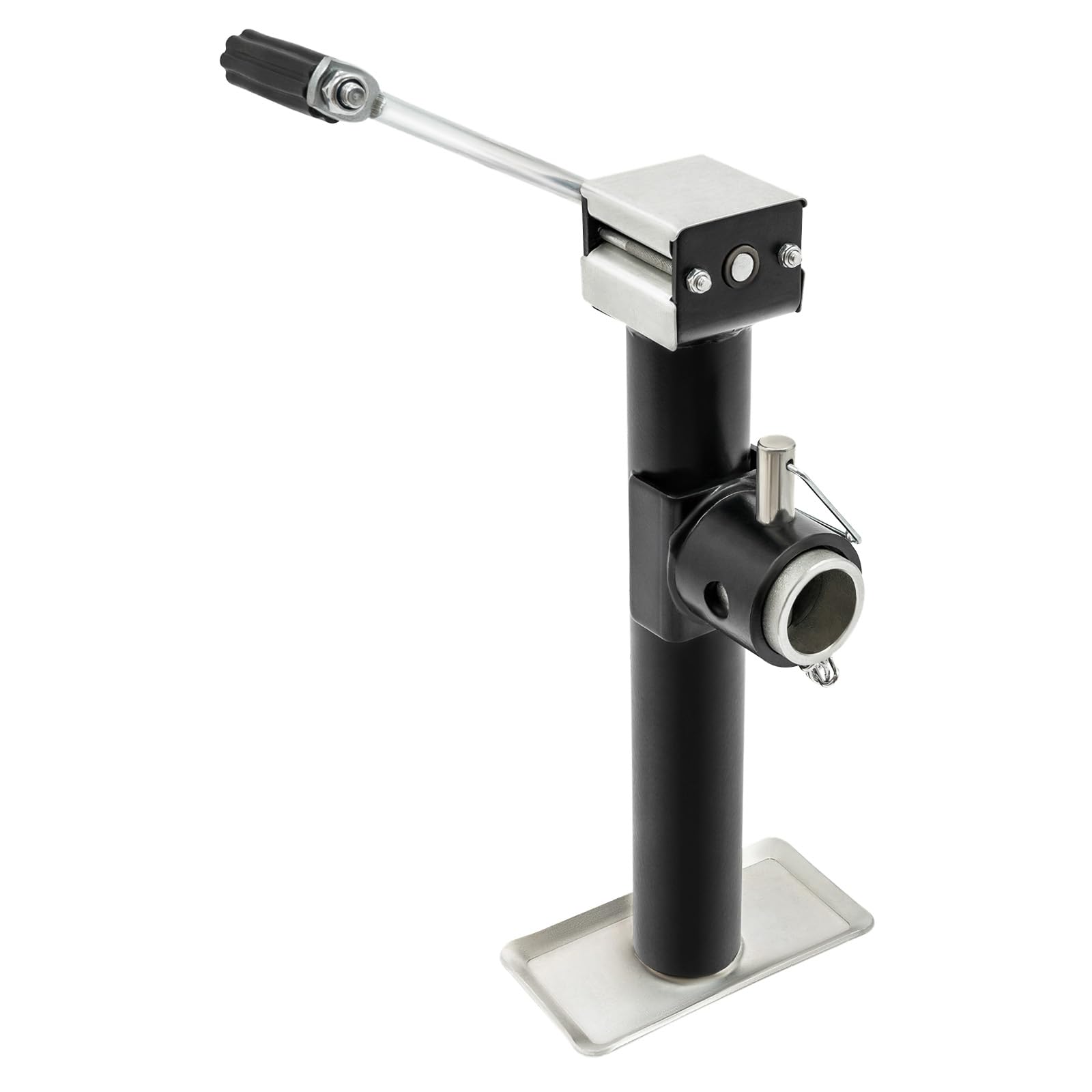 Soportes para remolque de acero, estabilizador de remolque, altura regulable con 2 mm de grosor hasta 2000 libras y 25,5 cm, rango de altura de elevación, accesorios para remolques,