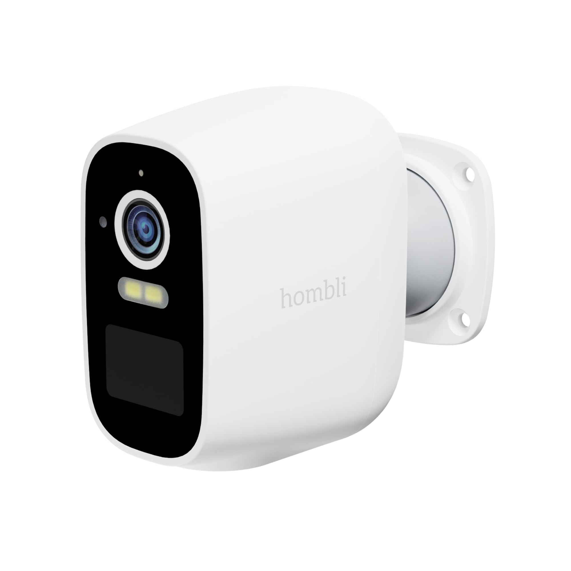 Hombli Battery Cam, Überwachungskamera mit Akku 2K, QHD, Nachtsicht, Weiß