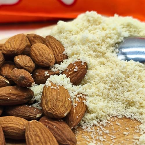 BULK & Tasty. Mandelmehl 1kg Low Carb Keto Natural. Kein Salzzusatz, Nicht Geröstet. Almond Flour for Baking, Paleo, LowCarb Flour Großpackung
