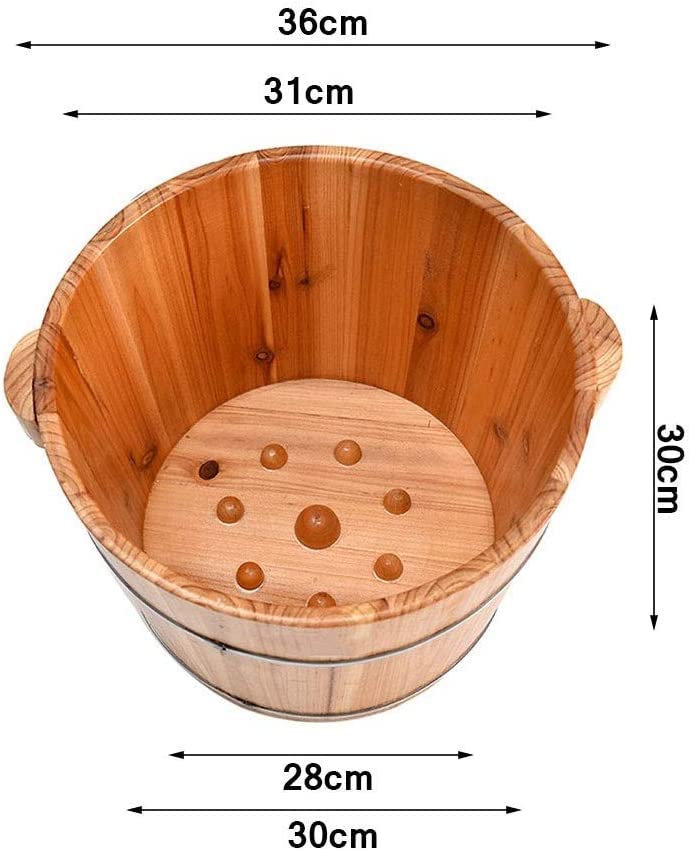 Cubo de sauna de madera Katzowen para pies, spa para pies y piernas en casa, baño pedicura relajante para adultos miniatura 5