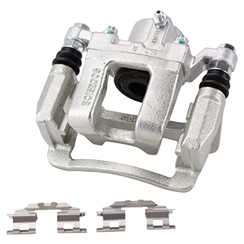 Image of TRQ Rear Right Brake Caliper w /Bracket Passenger Side