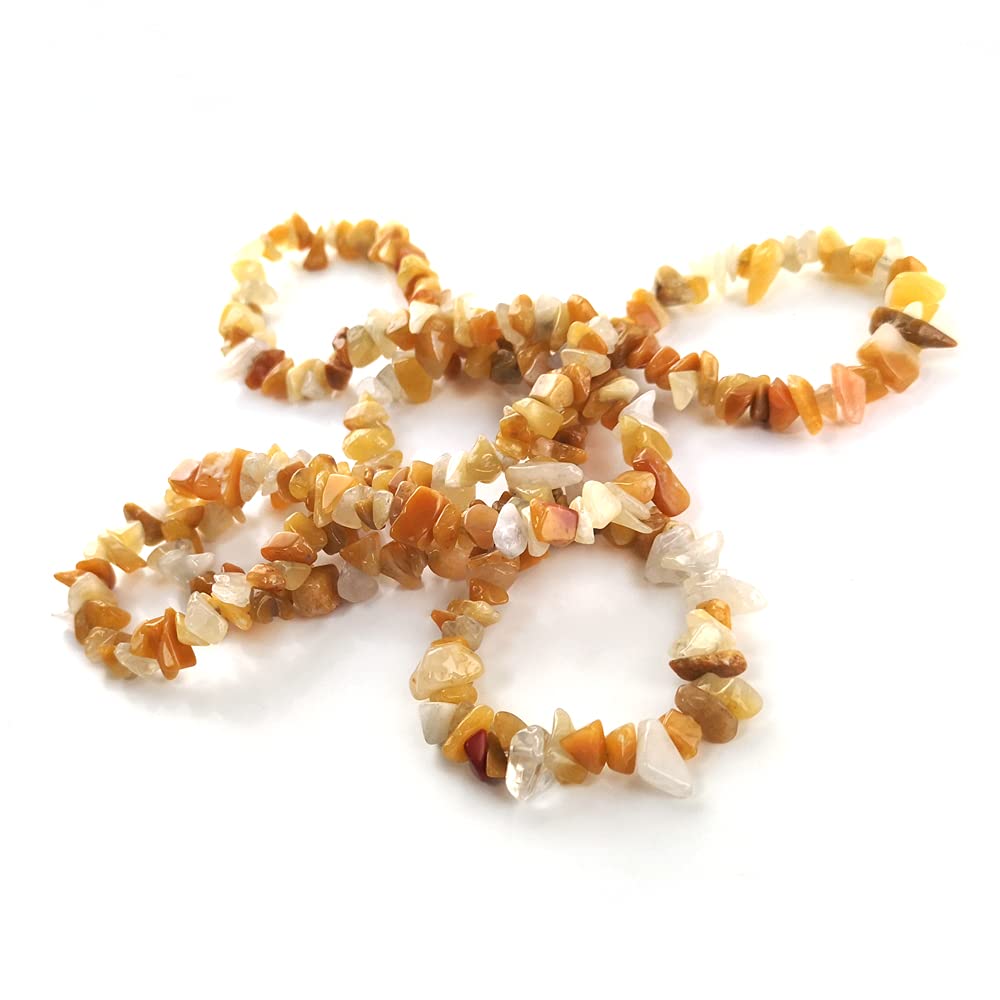 Yellow Honey Jade Beads Chip 5-8mm Long Strand of 240+