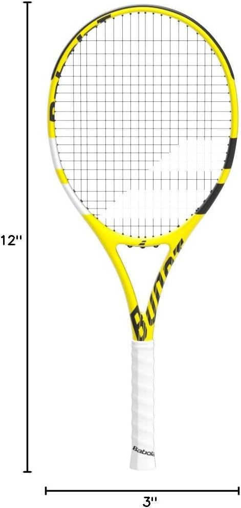 Babolat Boost A Cord Wooden Racket 191-Yellow Black Grip Size: