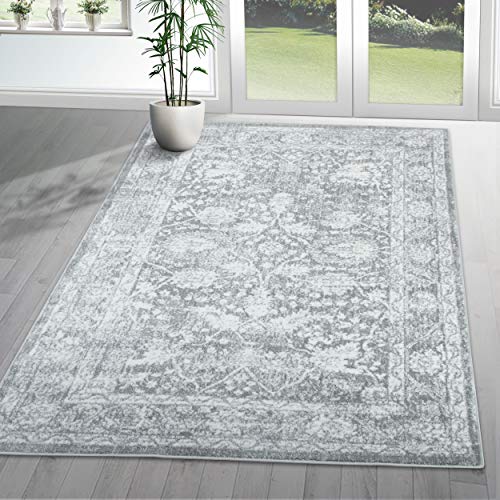 Tappeto A2Z Santorini 6076 Grigio Argento Vintage