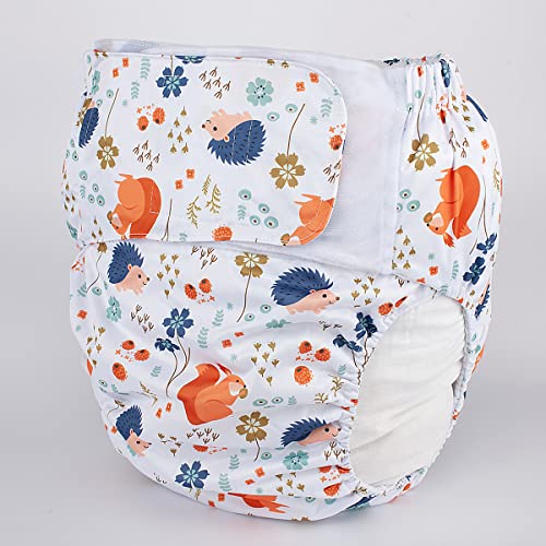 Reuselife 2 Pieces Adjustable Washable Reusable Cloth Incontinence Underwears For Women And Men,Adult Cloth Diaper,Waist 26 - 50 Inches #TOP4