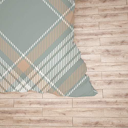 Parure de lit polyester durable motif rétro gris pour lit simple confortable