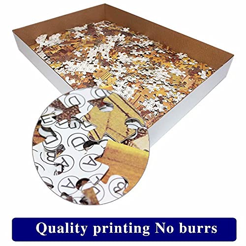 YHBL Puzzlespiele für Erwachsene, 1000 Puzzleteile Weißer Tiger handgefertigte Puzzles Lernspiele Brain Challenge Puzzle… – Bild 6