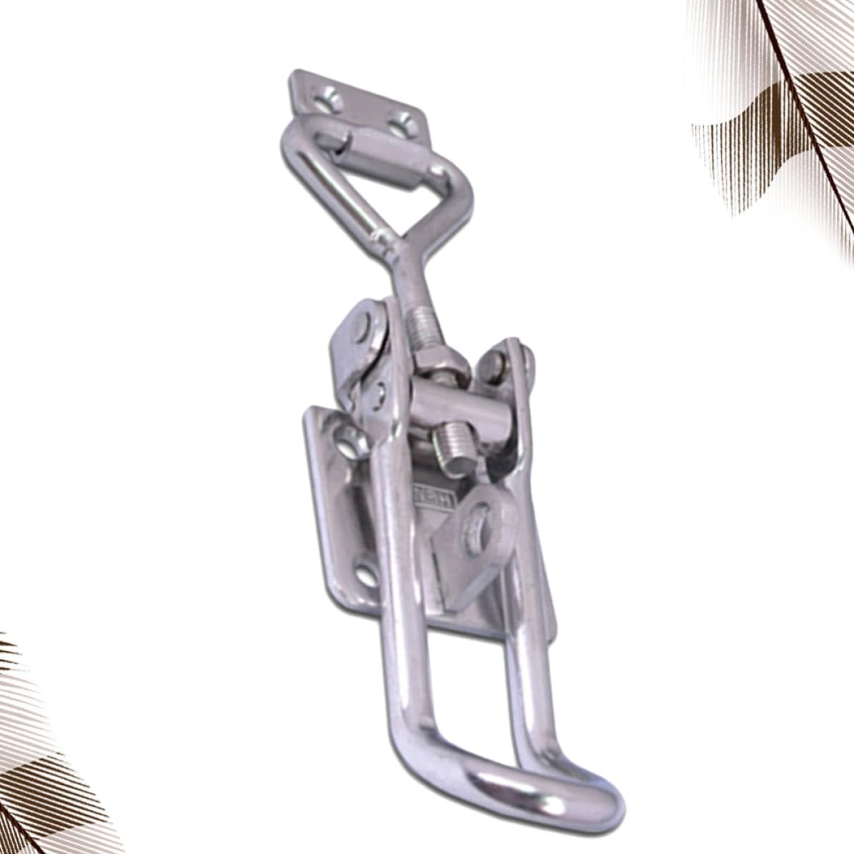 Balacoo Cierre Ajustable de Acero Inoxidable Tornillo de Palanca, Abrazadera de Pestillo Metálica Resistente para Remolques y Contenedores, Herramienta Industrial Segura y Duradera