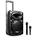 Produktbild Ibiza Port8VHF-N DJ PA Karaoke Anlage Mobile PA-Box Lautsprecherbox (Akku-Betrieb, Trolley, Mp3-fähige USB-SD-Slots, 400W, Fernbedienung, 2X Mikrofon) schwarz