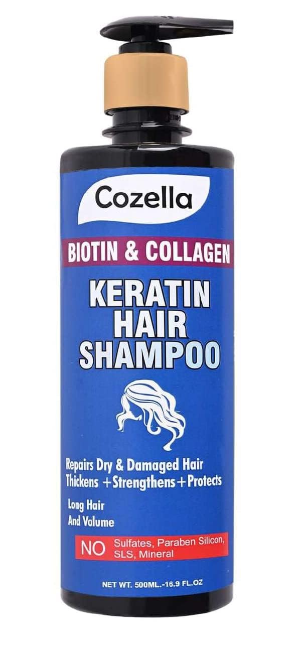 Cozella Biotin & Collagen Keratin Hair Shampoo 500ml For Women & Men