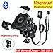 Motorcycle Phone Holder with Wireless Charger - Fast Charging Mobile Stand for Motorbike Handlebar, USB Compatible(Rear View Mirror)
