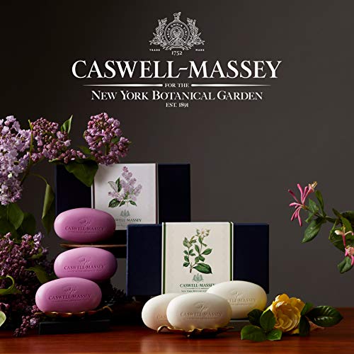 Caswell-Massey Triple Milled Gardenia Three-Soap Set, Scented & Moisturizing Bath Soap For Women, Made In The Usa, 5.8 Oz (3 Bars) #TOP3
