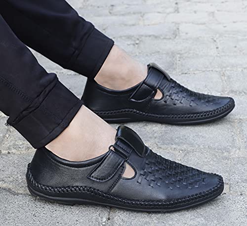Image of AADI Men's Synthetic Leather Outdoor Casual Sandals & Floaters