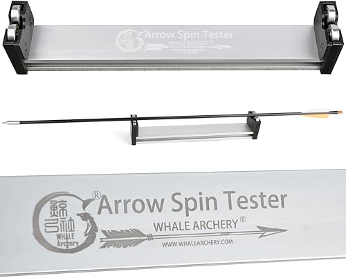 ZSHJGJR Flecha de tiro con arco Spinner Aleación de aluminio Arrow Balance Herramienta de rectitud Flecha Pluma y Broadheads Balance Check Flecha