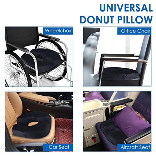 Donut Pillow For Tailbone Pain Xl Cool Gel Hemorrhoid Pillow Donut Cushion Doughnut Pillow For Tailbone Hemorrhoids Postpartum Pregnancy Donut Seat Cushion For Women Men Hemmoroid Cushion Memory Foam #TOP5