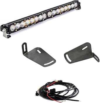 Baja Designs S8 20-inch LED Bar Bumper Light Kit for Dodge 1500 TRX 2021-22 Truck Driving/Combo; Clear