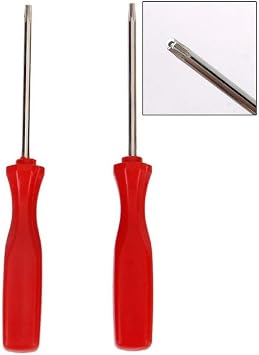 HIGHFINE 2pcs T8/T10 Screwdriver Set for Xbox 360/Ps3/Ps4 - Red - Console Repair Tools