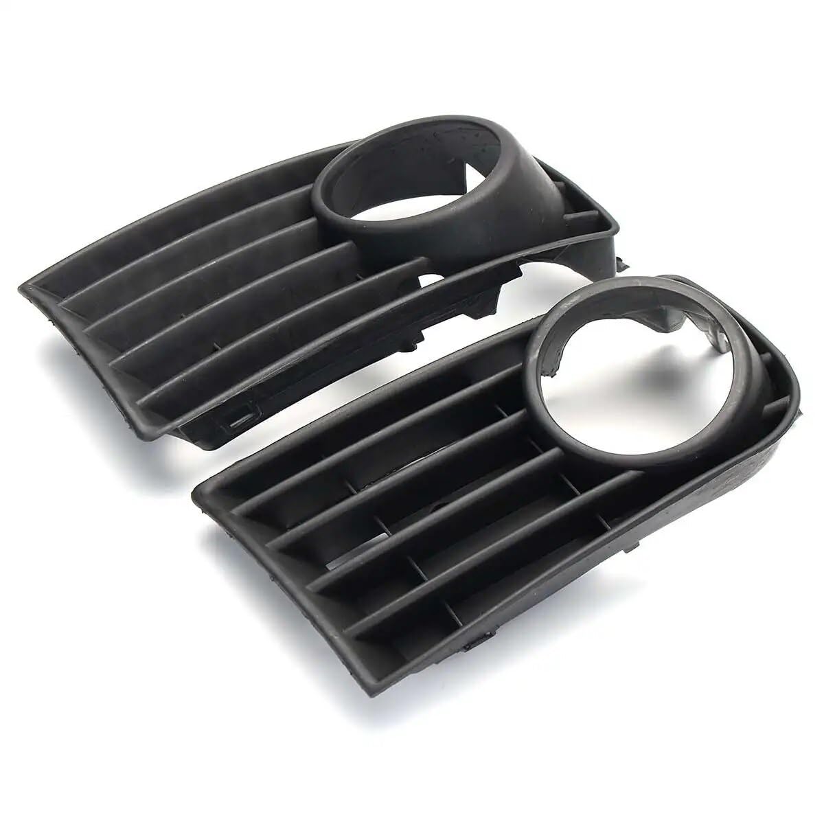 1 paio paraurti anteriore fendinebbia griglia rivestimento angolo fendinebbia griglia rivestimento lampada copertura anteriore LR ABS nero, for VW, for Golf, for MK5 2003-2009 Griglie anterior