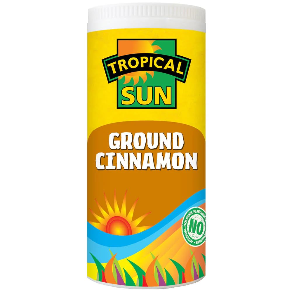 Tropical Sun Ground Cinnamon – 80g – Pure Cinnamon Spice for Baking, Curries & Desserts – No Artificial Additives – Warm, Aromatic Flavour