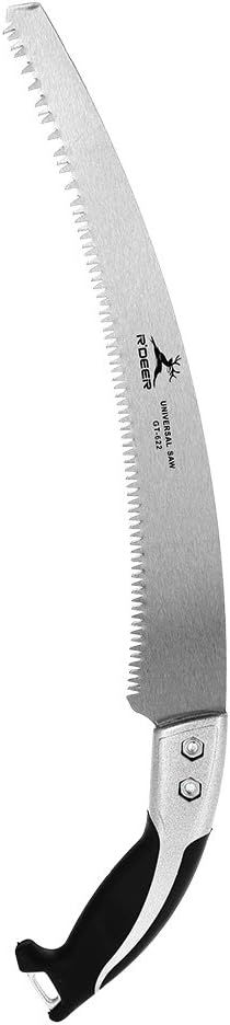 Effacer 330mm Pruning Saw, Practical Portable Hand Curved Landscape Gardening Orchard Cutting Tool