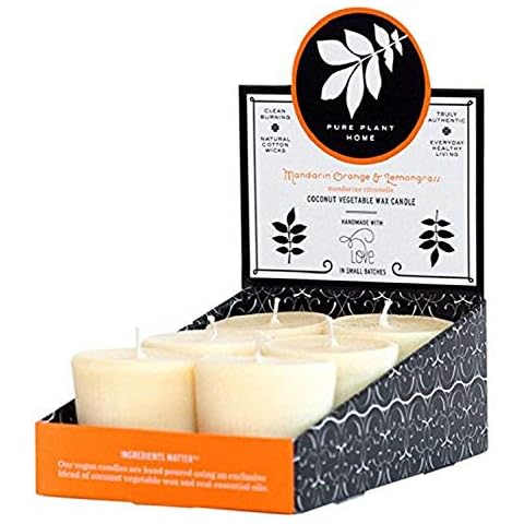 Pure Plant Home, Mandarian Orange Lemongrass Votive, 6 Count Cover