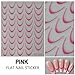 8 Sheets Gradient French Tip Nail Stickers for Nail Art French Line Nail Stickers Colorful Curved Lines Nail Decals Self-Adhesive Nail Tips Guides Stripe Lines Sliders for Women DIY Nails Accessories