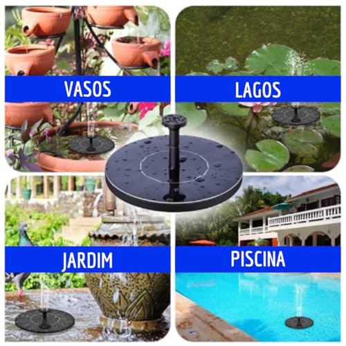 Fonte Solar Chafariz Mágico Bomba De Água Flutuante Lago Piscina Jardim Decoração Banho Passaros