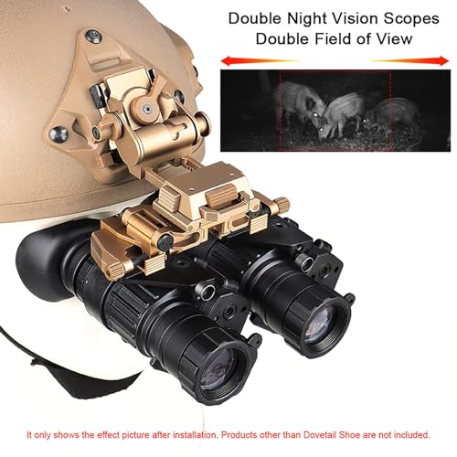 Sistema de montaje de tubo doble PVS-14LW adaptador binocular de visión nocturna 3