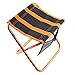Générique Pliant Camping Portable Mini Chaise Tabouret Léger Camping Pliant Camping & Randonnée Luminaire Chambre Adulte (Black, One Size)