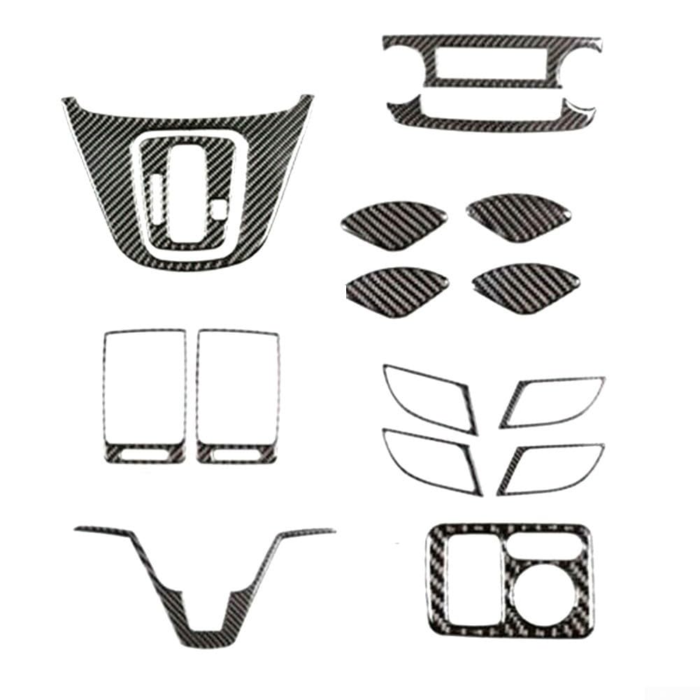 Kit fibre de carbone Honda CR-V 2007-2011 avec 16 pièces habillage intérieur noir