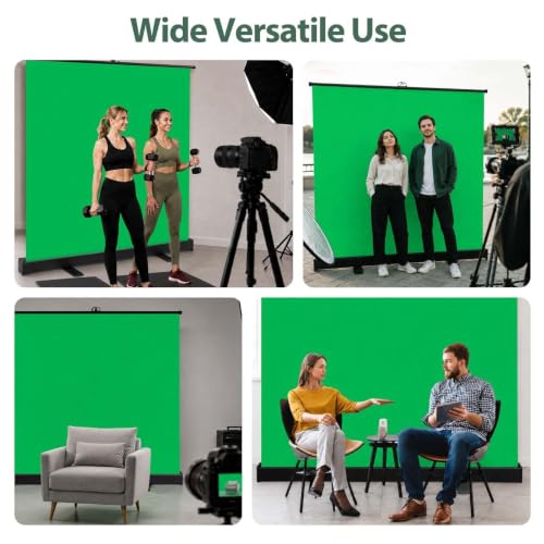 Image of EMART 77x76in Collapsible Green Screen Backdrop Portable Photo Background