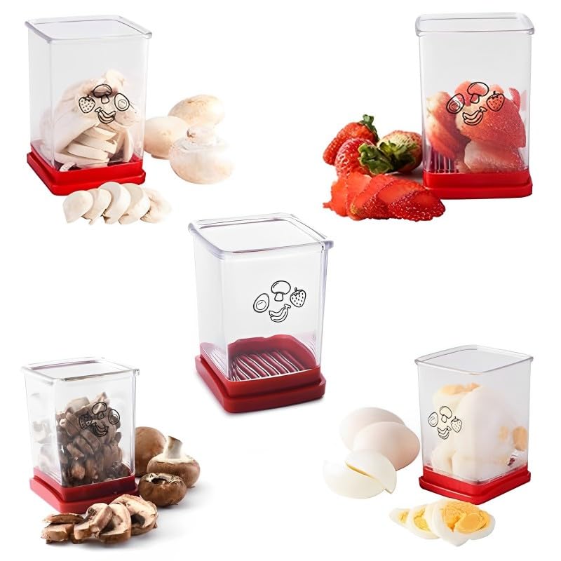 IXTIX Obstschneider Becher - Praktischer Gemüseschneider Für Die Küche