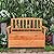 VINGLI Wooden Outdoor Storage Bench Deck Box, Outdoor Bench with Storage for Deck Porch Bench Wood Storage Bench (40 inch)