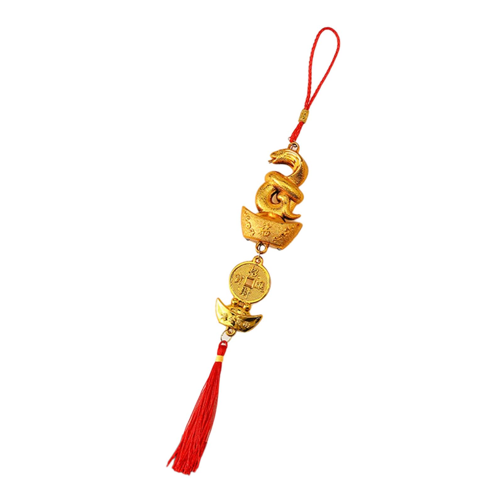 Snake Years Luckys Charm 2025 Hanging Decoration for New Years Celebration and Home Elegances Fortunes Hanging Tassels
