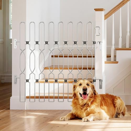 Snagle Paw Metal Retractable Door Barrier,Safety Dog Gate for Front Door,Easy Install Retractable Pet Gate for Recreational Vehicle,Doorways,36.2" Wid