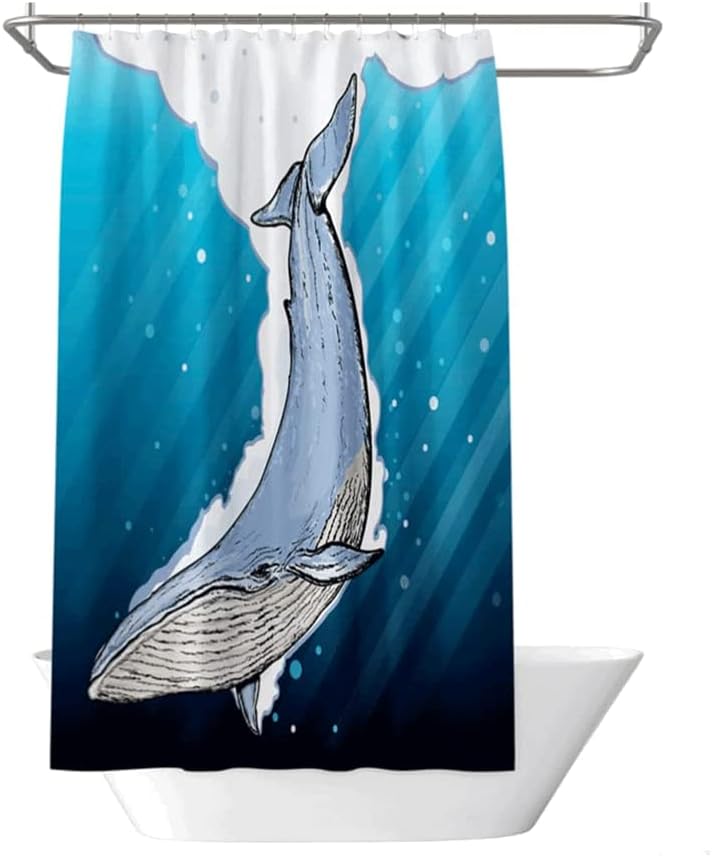 Best Shower Curtain Extra Long Shower Curtain Waterproof Polyester Fabric Shower Curtain Liner with Hooks Bathroom Curtains Machine Washable Bath Decor ()