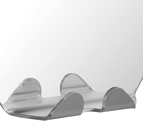 Miniatura 9 de JERYS Espejo de afeitado de ducha sin niebla, espejo de ducha antivaho sin niebla, espejo de afeitado con un soporte para maquinilla de afeitar para