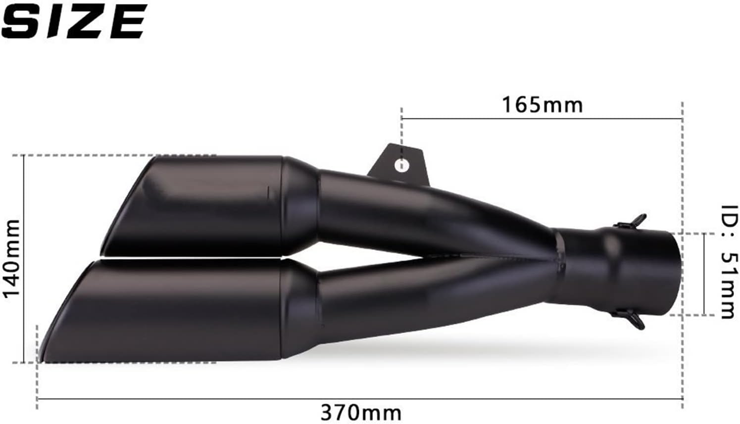 バイクマフラー Ninja400 Z900 CBR650R S1000RR オートバイの排気管