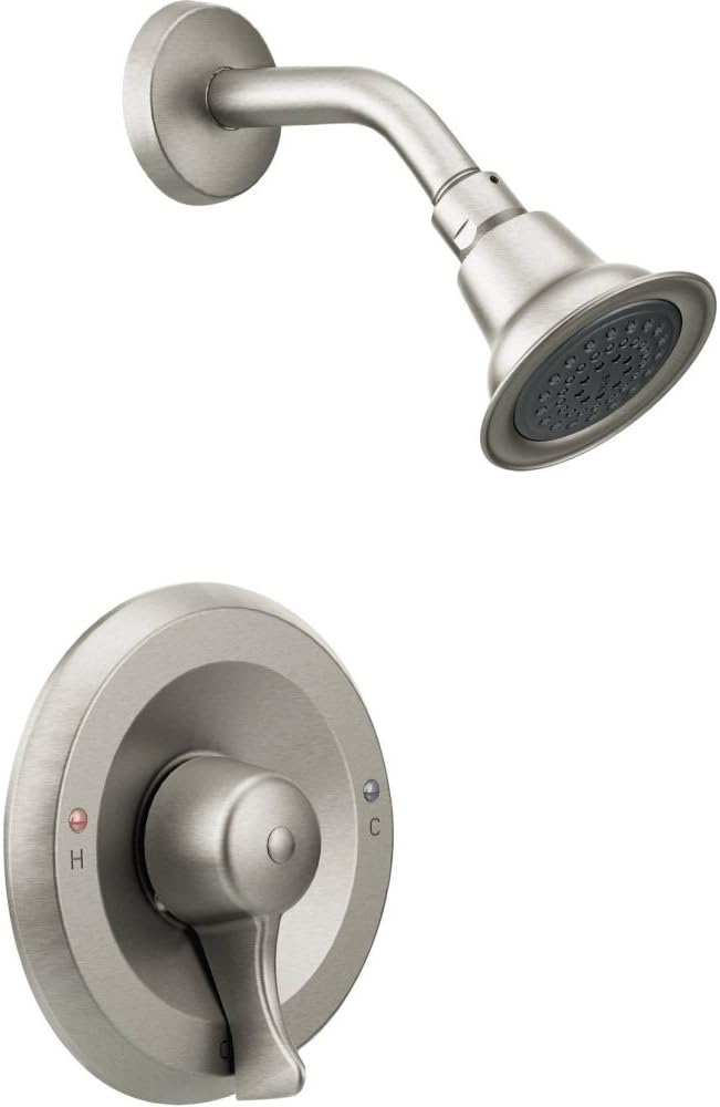 Moen T8375CBN M-Dura Showering Commercial M-Dura Posi-Temp Shower Trim, 2.5-gpm, Classic Brushed Nickel