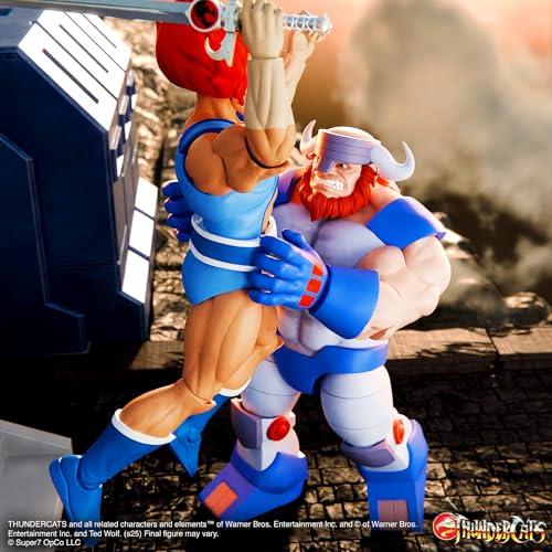 Image of Super7 ULTIMATES! Thundercats Cruncher - 7 inch Thundercats Action Figure with Accessories Classic Cartoon Collectibles and Retro Toys