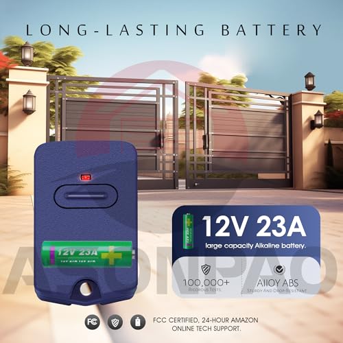 2 for RB741 FM135 Mighty Mule GTO Gate Opener Remote, 3-Year-Warranty - Thumbnail 3