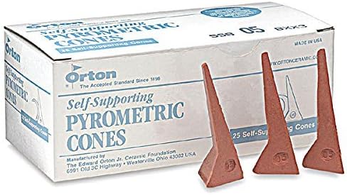 Self-Supporting Cone 04 Pyrometric Cones for Monitoring Ceramic Kiln Firings (Pkg/25)