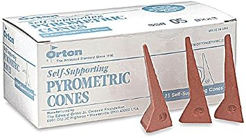 Self-Supporting Cone 04 Pyrometric Cones for Monitoring Ceramic Kiln Firings Pkg/25